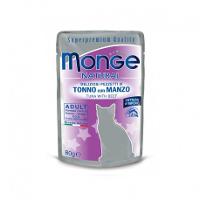 MONGE BUSTE TONNO/MANZO 80G