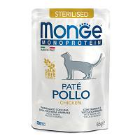 MONGE CAT STERIL PATE POLLO85G