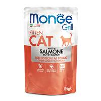 MONGE GRILL KITTEN SALMONE 85G